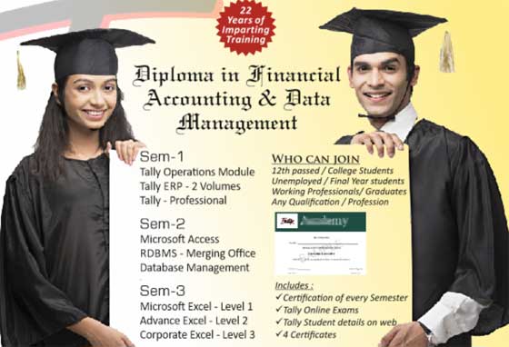 CERTIFICATE IN TALLY.ERP 9 ADVANCED 